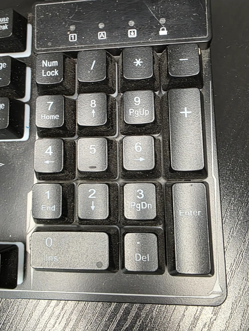 Skytech Black Wired Gaming Keyboard with Red Accented Cable